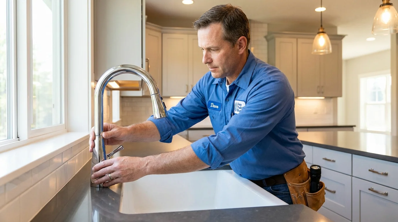 Kitchen faucet installation by Johns Plumbing LLC in Spokane
